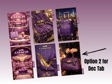 Load image into Gallery viewer, Purple Coach | Monthly Divider | A5 Rings | Set of 12 | PRE-ORDER