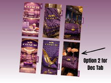 Load image into Gallery viewer, Monthly Divider | Personal Wide | Purple Coach | Set of 12 | PRE-ORDER