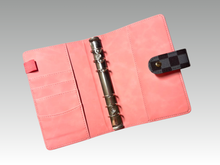 Load image into Gallery viewer, Black | Checkered Binder | A6 Rings