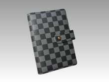 Load image into Gallery viewer, Black | Checkered Binder | A6 Rings