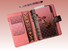 Load image into Gallery viewer, Brown & Pink L | Binder Bundle | A6 Rings