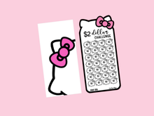 Load image into Gallery viewer, Savings Insert & Envelope Bundle | Kitty 2 Dollar Savings | 56