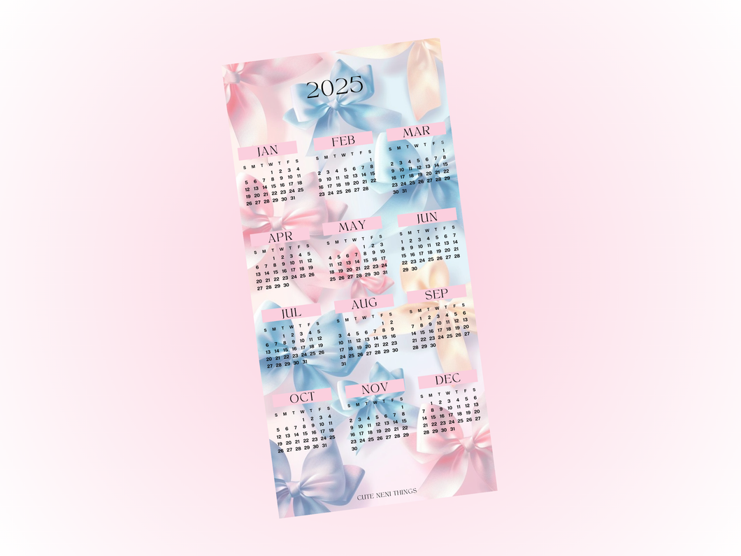 2025 Year at a glance | A6 Rings | Bows