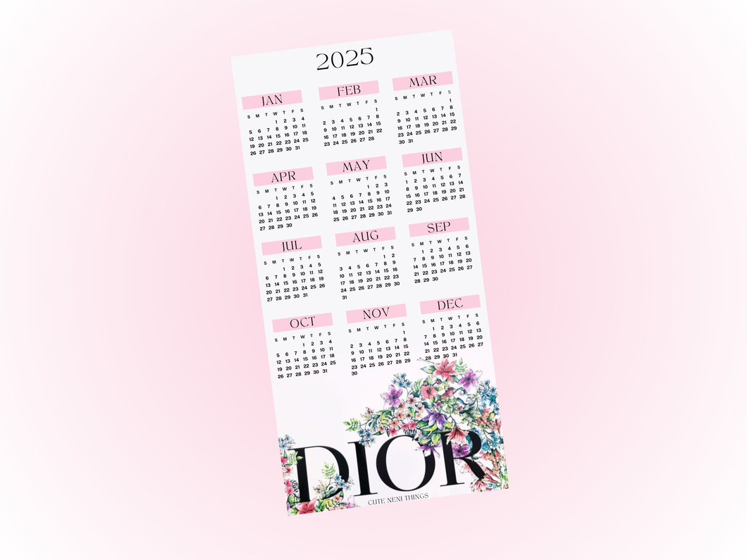 2025 Year at a glance | A6 Rings | Dior