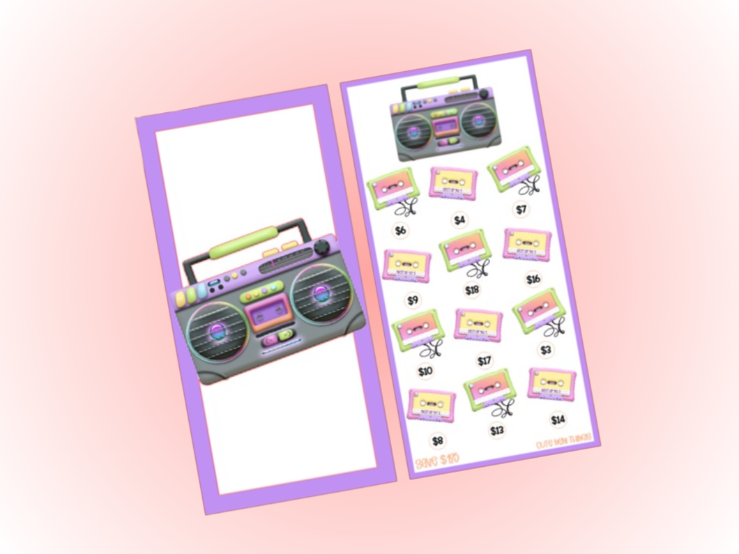 Savings Insert & Envelope Bundle | 90s Boombox