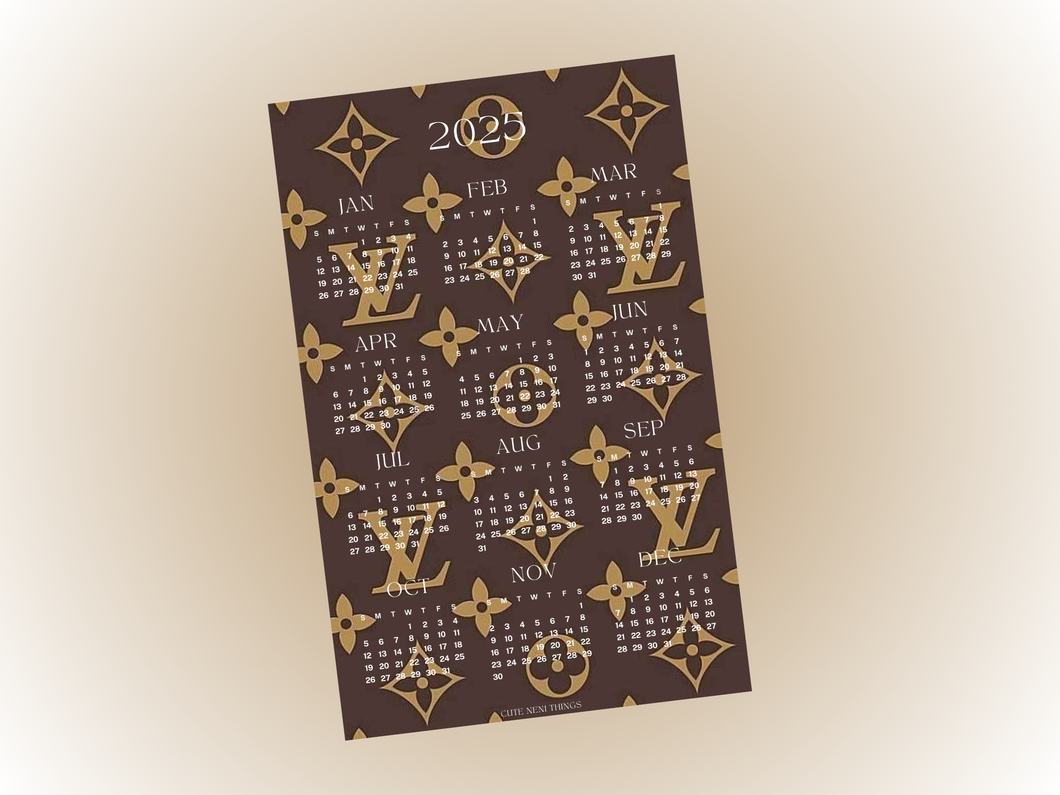 2025 Year at a glance | A5 Rings | LV Brown
