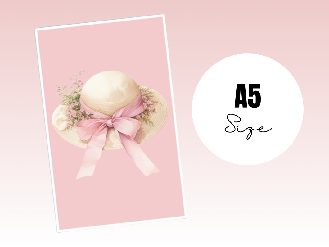Binder Dashboard or Envelope | Coquette | A5 Rings | Hat