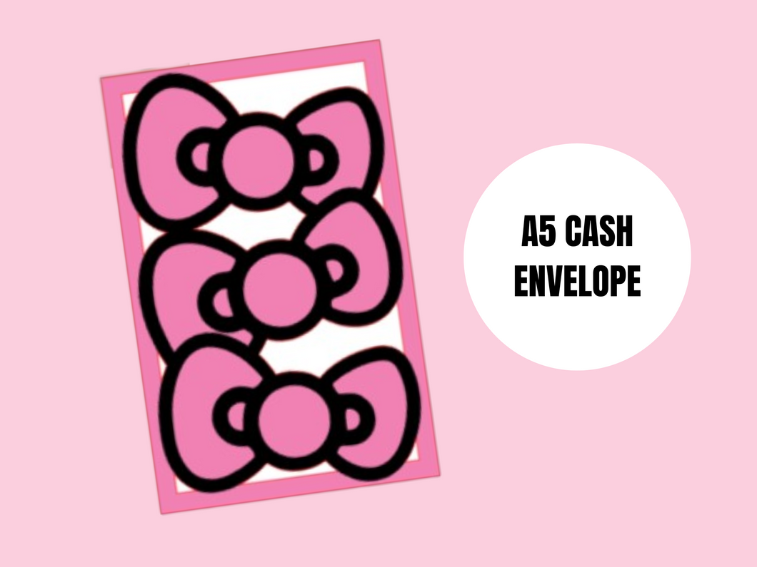 Cash Envelope | A5 Rings | HK Bows