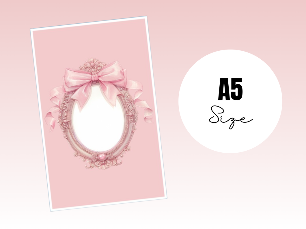 Binder Dashboard or Envelope | Coquette | A5 Rings | Mirror