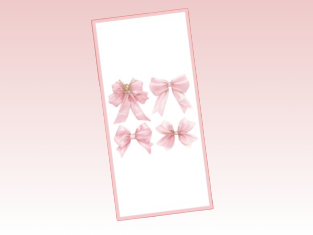 Binder Dashboard or Cash Envelope | Coquette | Bow 1