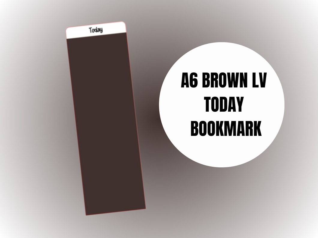 Binder Bookmark | A6 Rings | Brown L