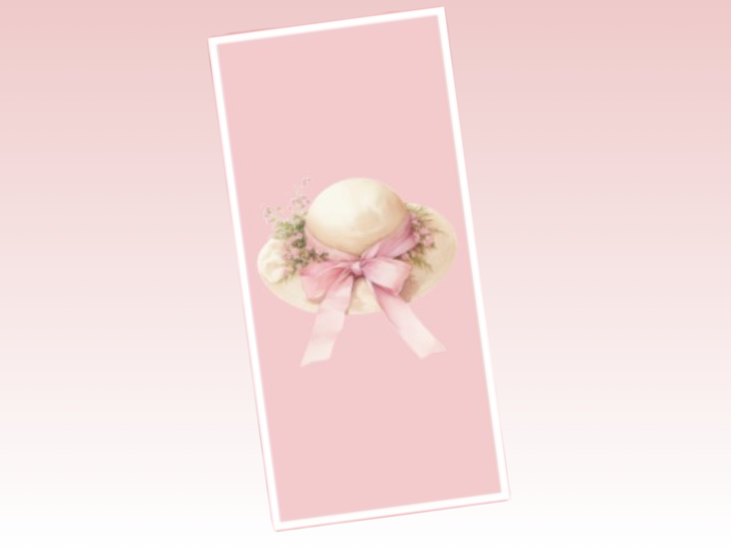 Binder Dashboard or Cash Envelope | Coquette| Hat
