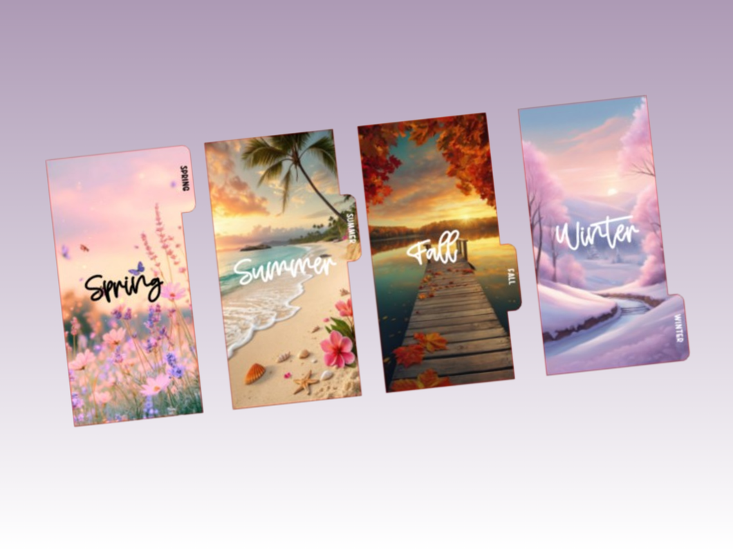 Planner Dashboards | A6 Seasons | Set of 4