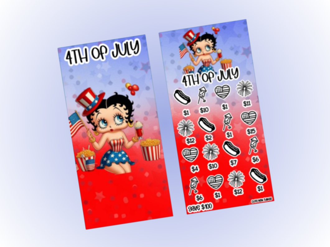 Savings Insert & Envelope Bundle | Betty Boop Holidays | Fourth of July