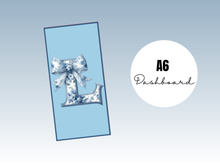 Load image into Gallery viewer, Binder Dashboard or Cash Envelope | Blue Letter Chinoiserie
