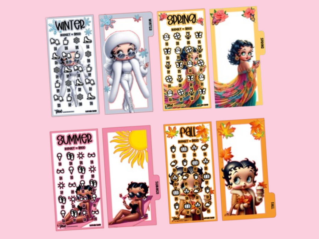 Budget Bundle | Betty Boop | Seasons | Set of 8