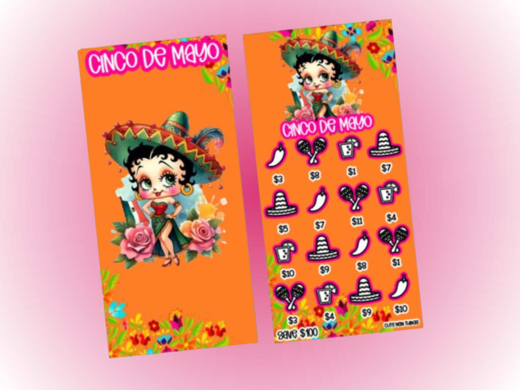 Savings Insert & Envelope Bundle | Betty Boop Holidays | Cinco De Mayo