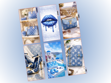 Load image into Gallery viewer, Monthly Dividers Bundle | A6 Rings | Blue L | Set of 15 | PRE-ORDER

