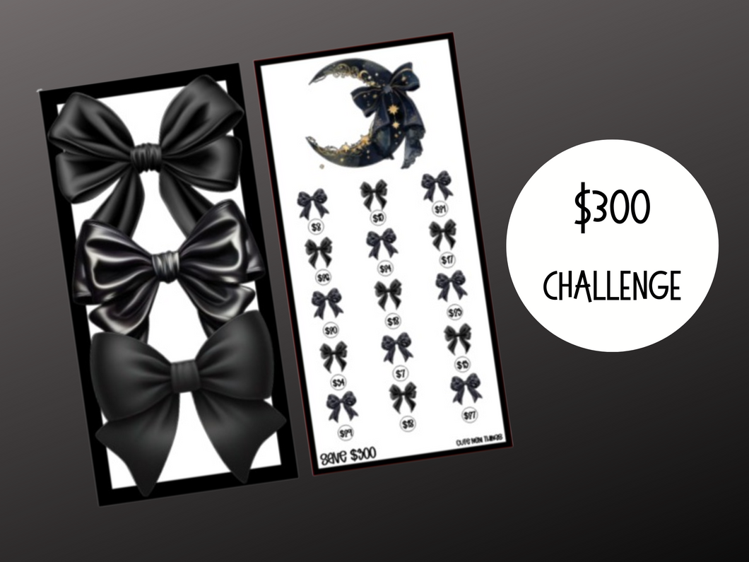Savings Insert & Envelope Bundle | BLK Moon Duo