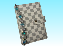 Load image into Gallery viewer, Blue Stars | Binder Chain Charm | Fits A6 Binders
