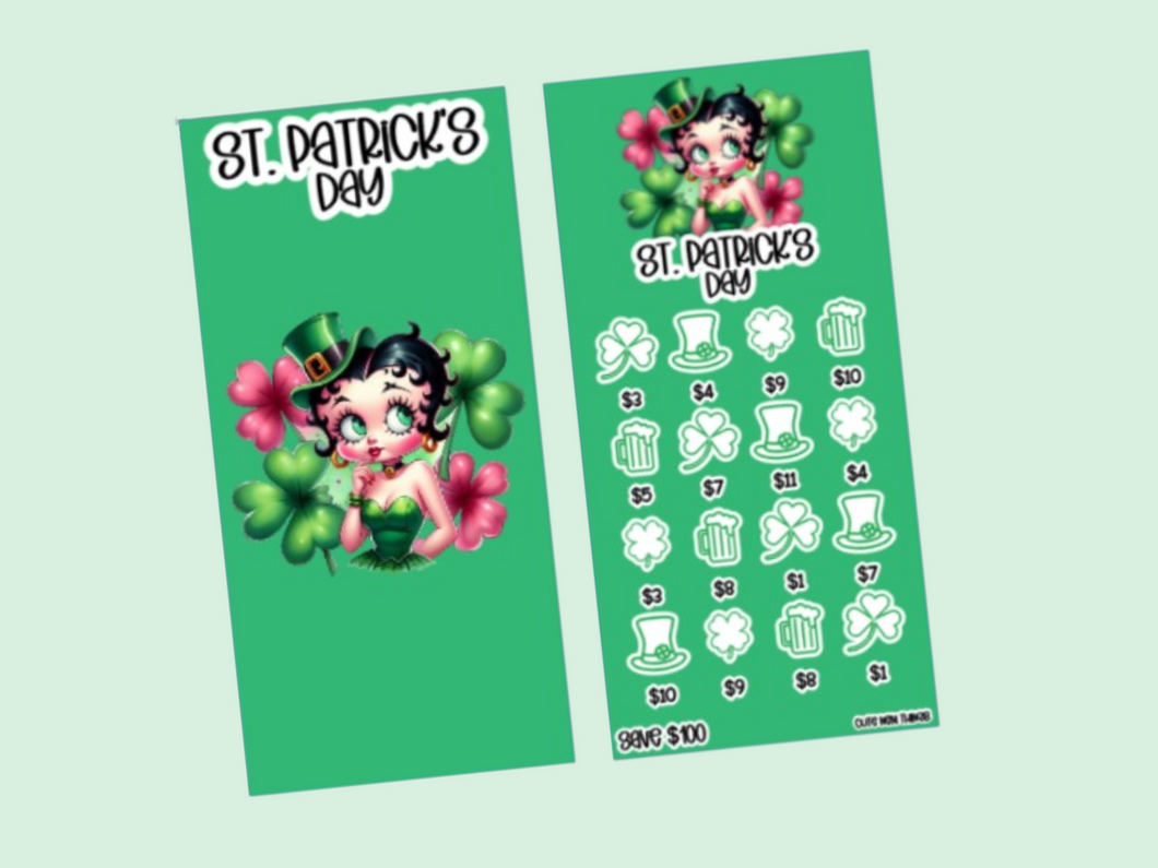 Savings Insert & Envelope Bundle | Betty Boop Holidays | St. Paddy's Day