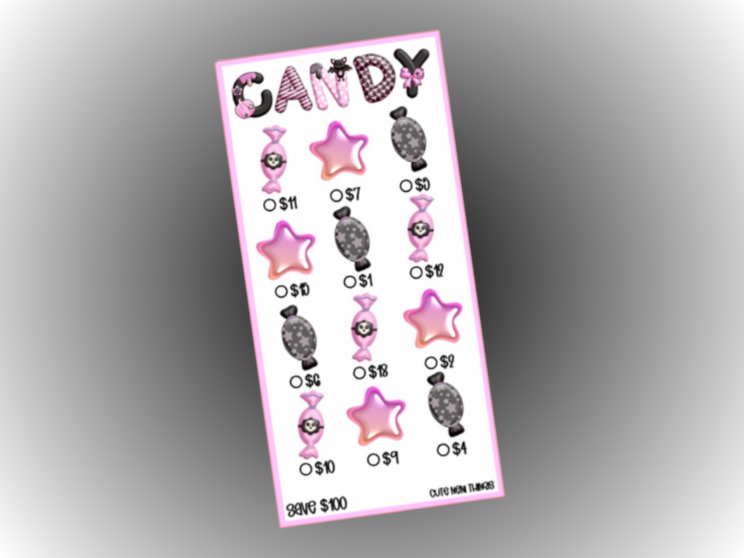 Savings Insert or Cash Envelope | Candy