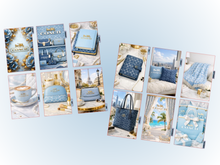 Load image into Gallery viewer, Monthly Divider | Personal Wide | Blue Denim Coach | Set of 12 | PRE-ORDER
