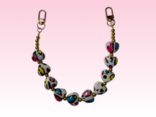 Load image into Gallery viewer, Heart Colorful Leopard | Binder Chain Charm | Fits A6 Binders
