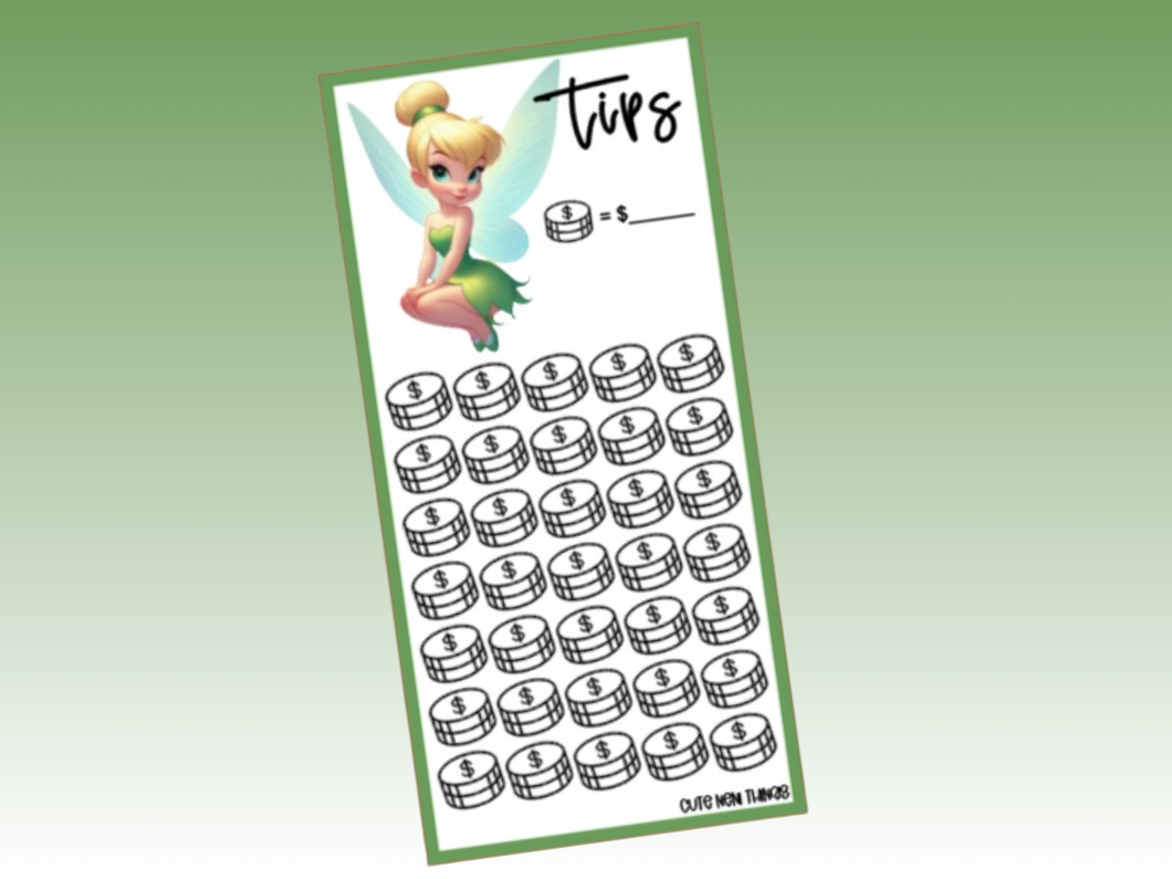 Savings Insert or Cash Envelope | Dizney | Tips