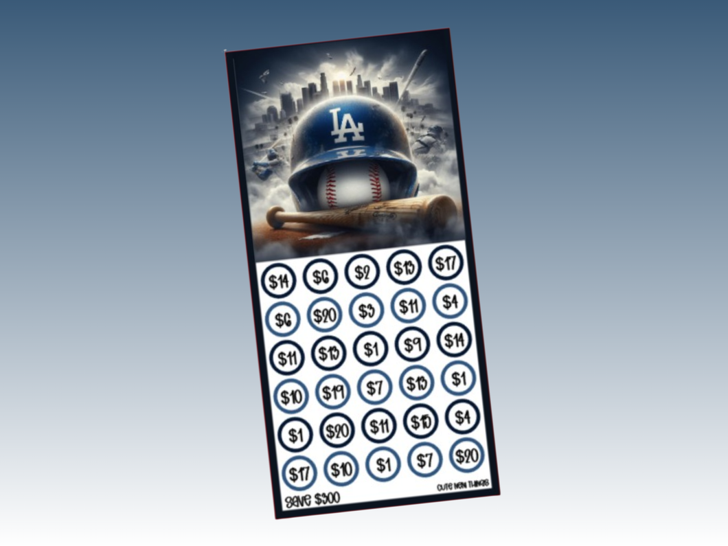 Savings Insert or Cash Envelope | Dodgers 300