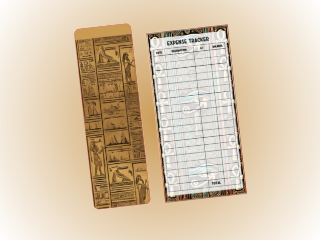 Binder Bookmark & Tracker | Egyptian