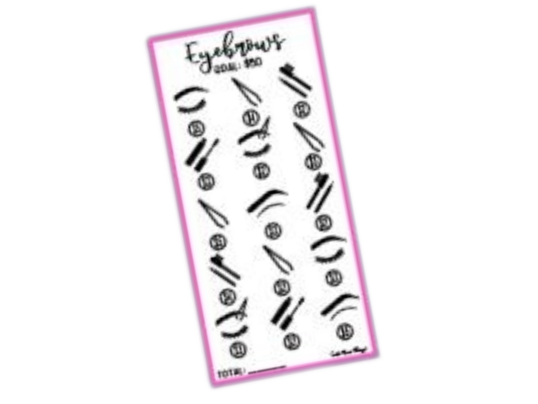 Savings Insert or Cash Envelope | Square | Eyebrows