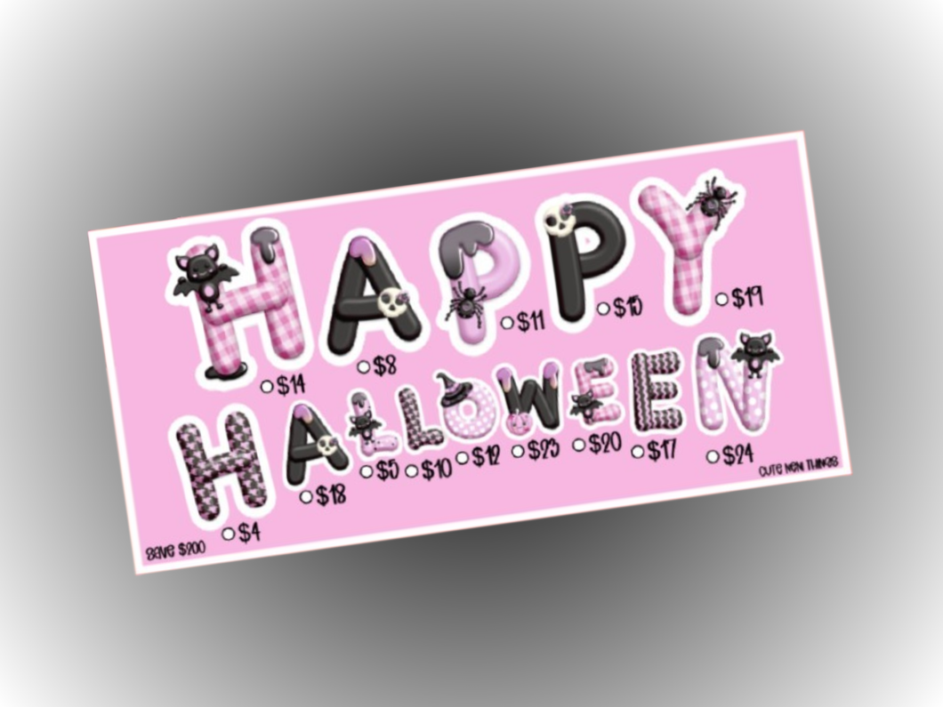 Savings Insert or Cash Envelope | Happy Halloween