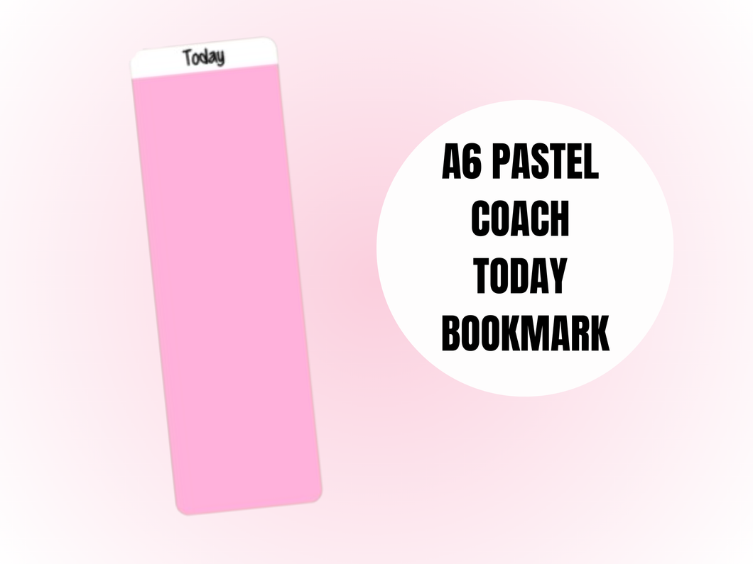 Binder Bookmark | A6 Rings | Pastel Coach