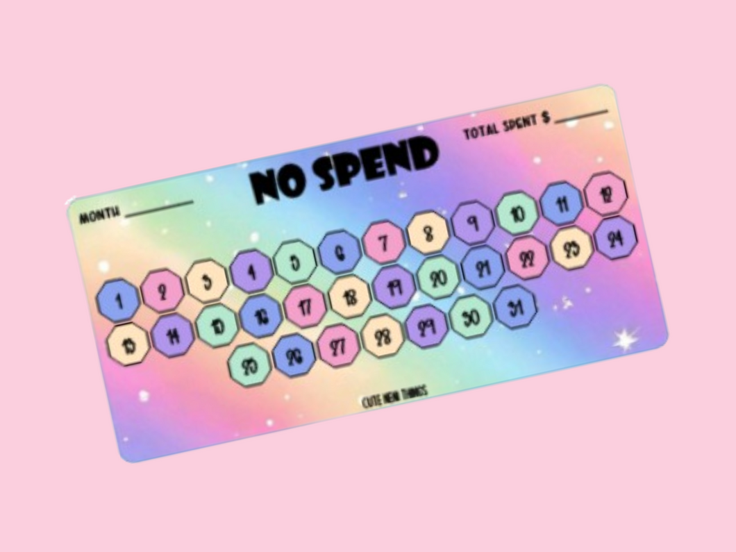 Savings Insert or Cash Envelope | No Spend Challenge