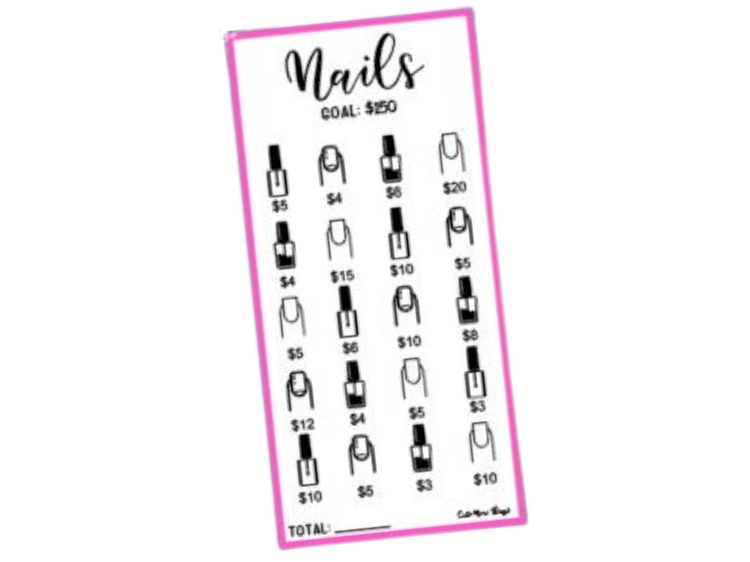 Savings Insert or Cash Envelope | Square | Nails