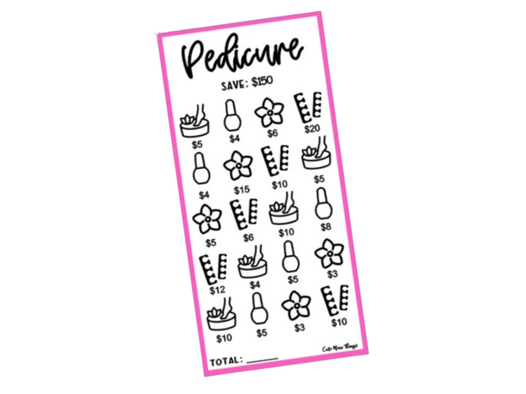 Savings Insert or Cash Envelope | Square | Pedicure