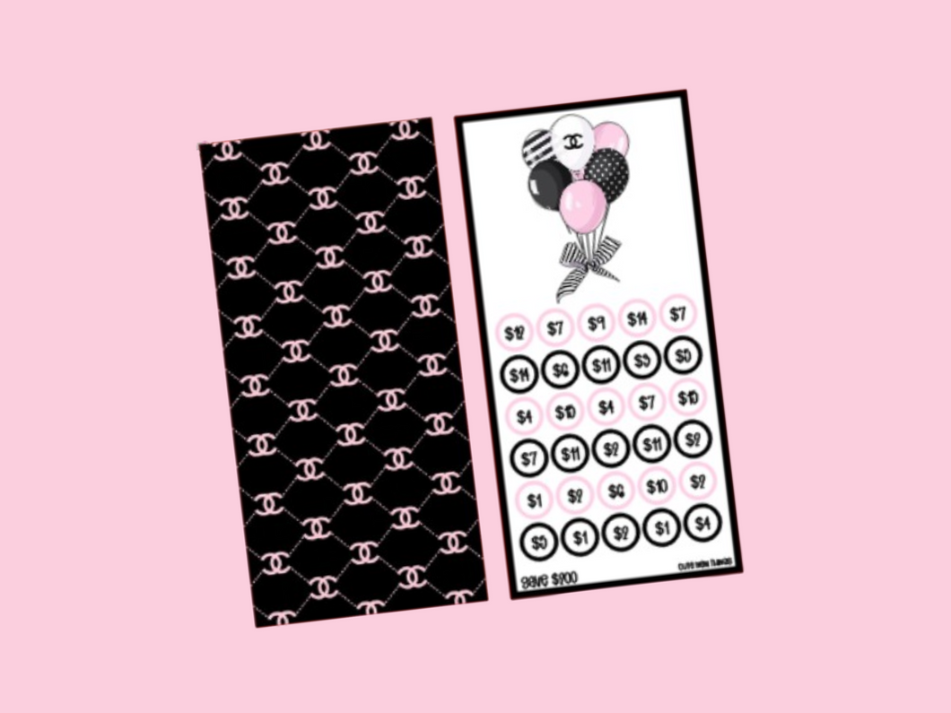 Savings Insert & Envelope | Pink CC Balloon