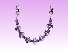 Load image into Gallery viewer, Purple Hearts | Binder Chain Charm | Fits A6 Binders
