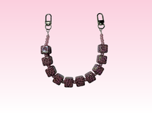 Load image into Gallery viewer, Pink Leopard | Binder Chain Charm | Fits A6 Binders
