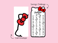 Load image into Gallery viewer, Savings Insert &amp; Envelope Bundle | Kitty Vacation | 1000

