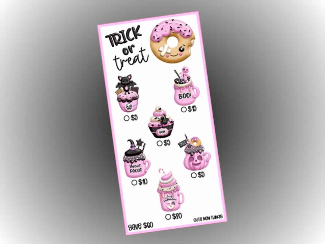 Savings Insert or Cash Envelope | Trick or Treat