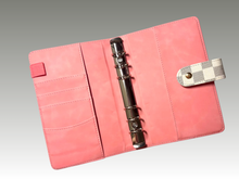 Load image into Gallery viewer, White | Checkered Binder | A6 Rings
