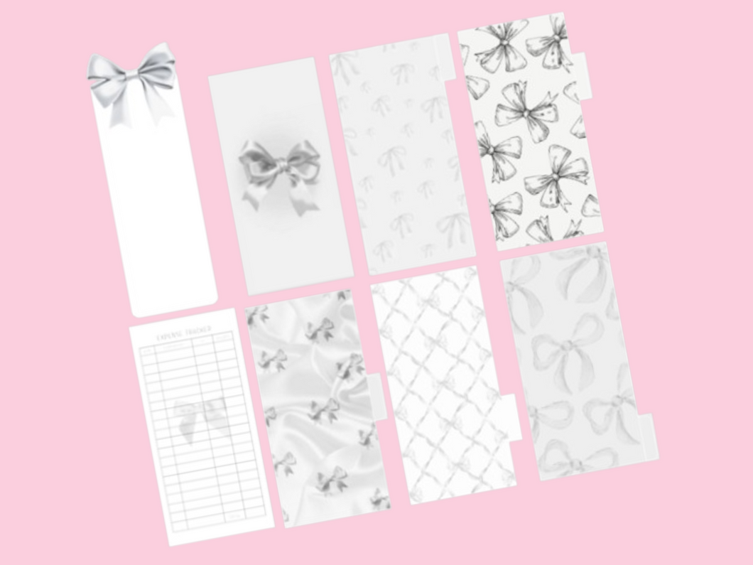 Budget Bundle | White Bow | Set of 8