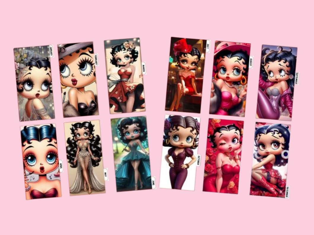 Cash Envelopes | Betty Boop | 12 Month set