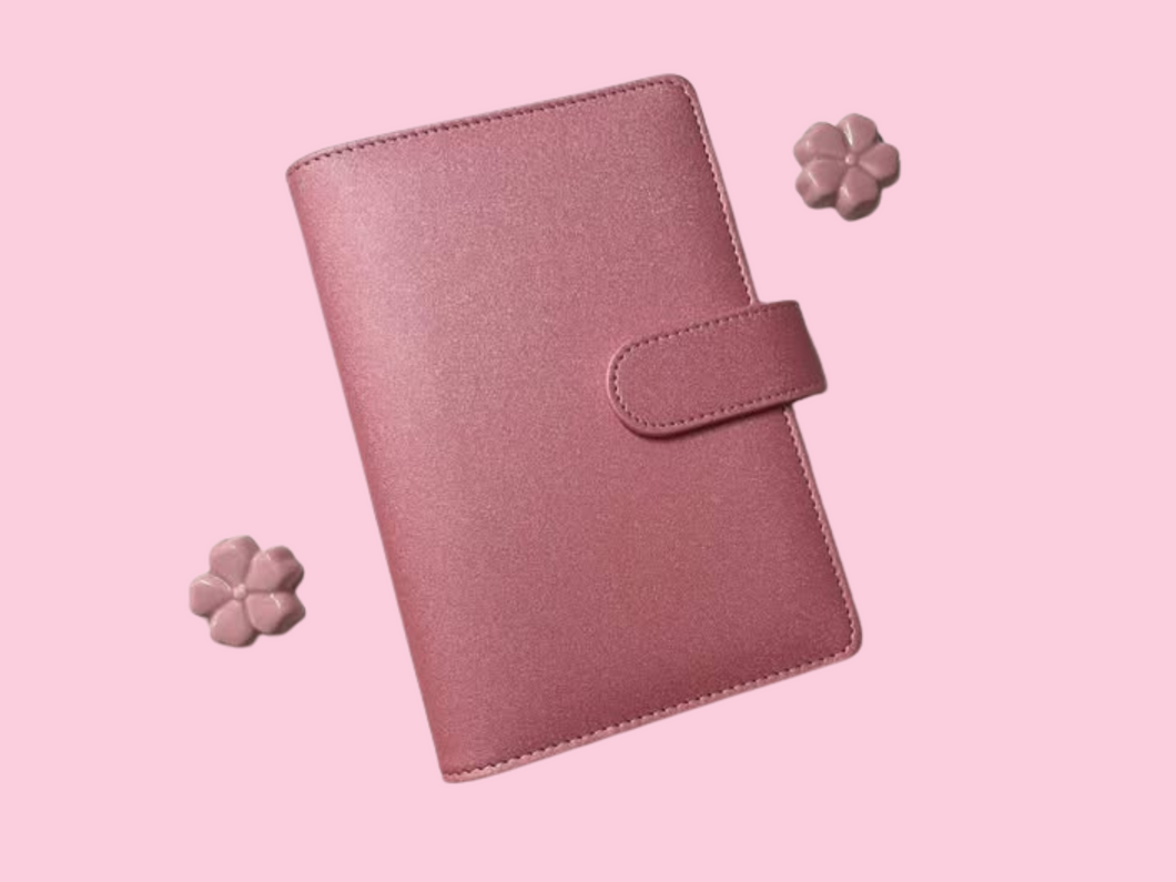 Binder | A6 Rings | Pink Shimmer