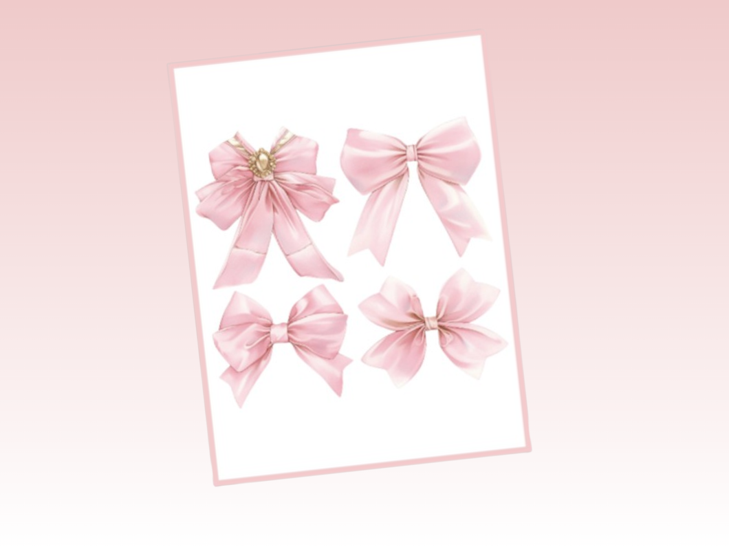 Planner Dashboard or Pocket | Coquette | Bows1 | A5 Wide Rings