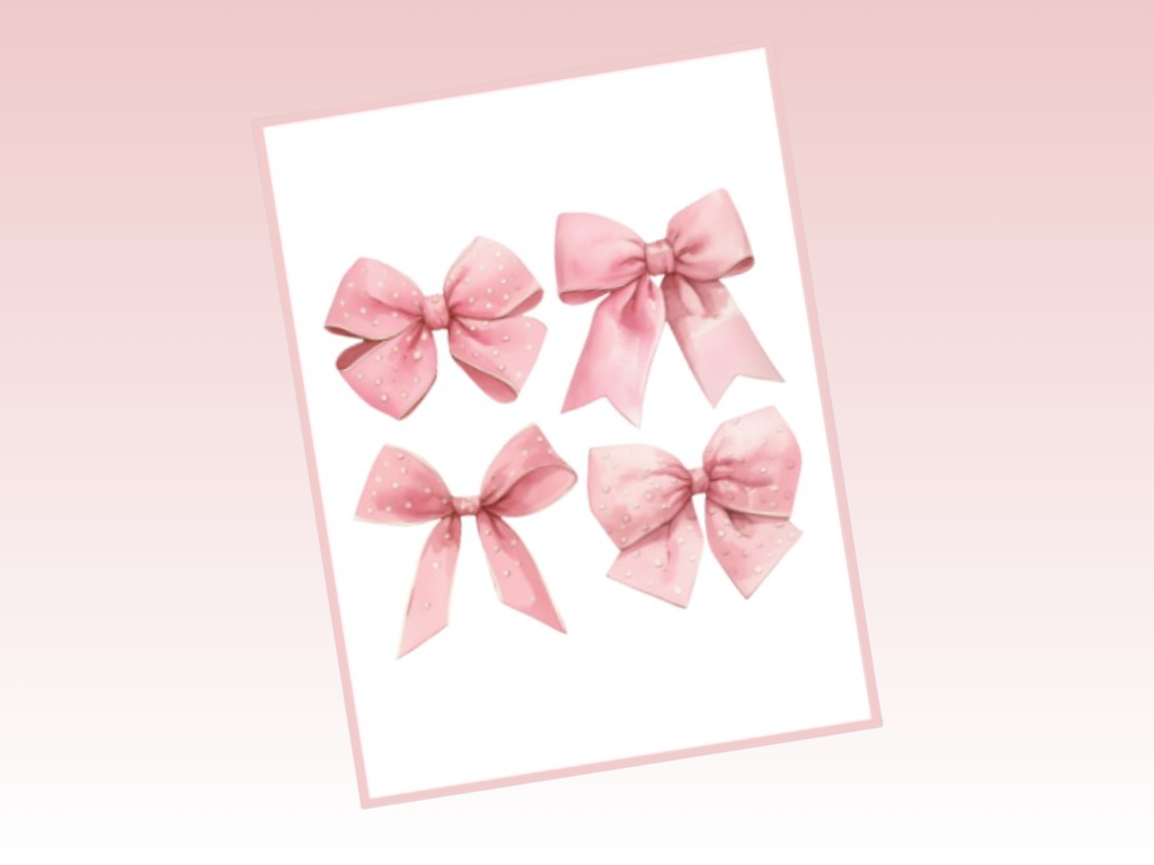 Planner Dashboard or Pocket | Coquette | Bows2 | A5 Wide Rings