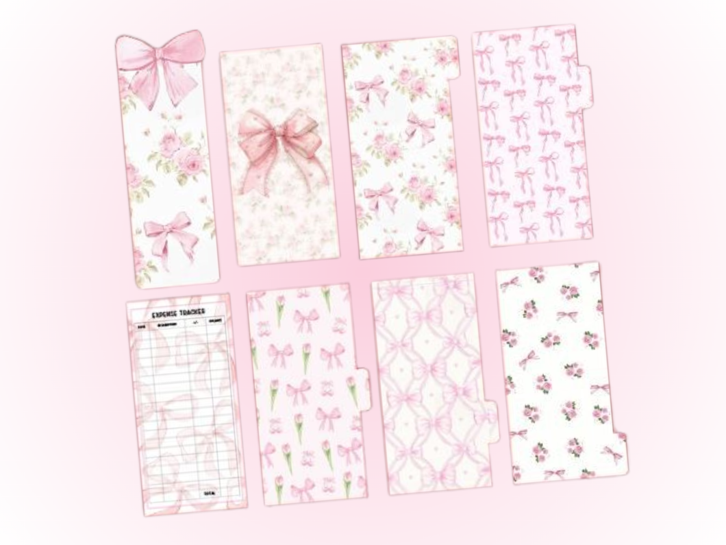 Budget Bundle | Pink Bow Set | Set of 8