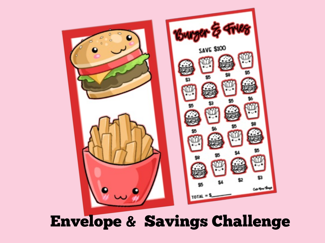 Savings Insert & Envelope Bundle | Food | Burger Set